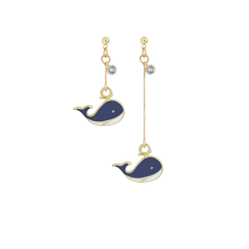 Whale In The Sea Earrings