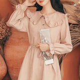 Sweet Doll Collar Strap Flare Sleeve Lolita Dress