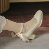 Fairy Bowknot Heel Shoes