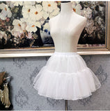 Above Knee Multilayer Petticoat Gothic Voile Lolita Skirt