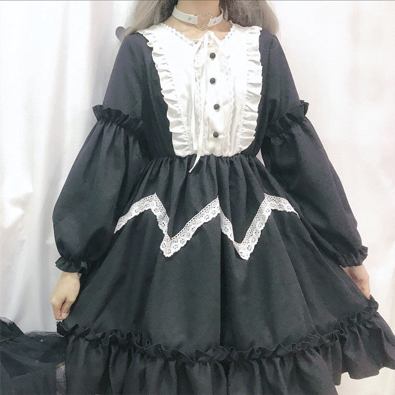 Classic Vintage One-Piece Lolita Dress