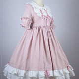 Lace bowknot high waist victorian Lolita Dress