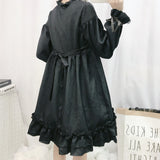 Ruffled cute gothic Moon Bowknot Dress