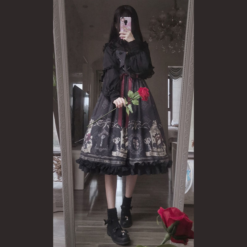 Bird and Rose Dark Gothic JSK Dress