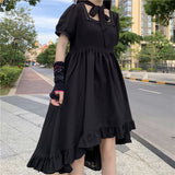 Gothic Style Frill Hem Rivet Design Lolita Dress