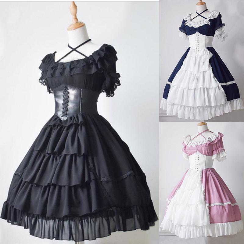 Gothic Flare Sleeve Palace Retro Princess Lolita Dresses