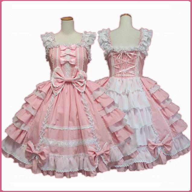 Pink Victorian Layered Lolita Dress