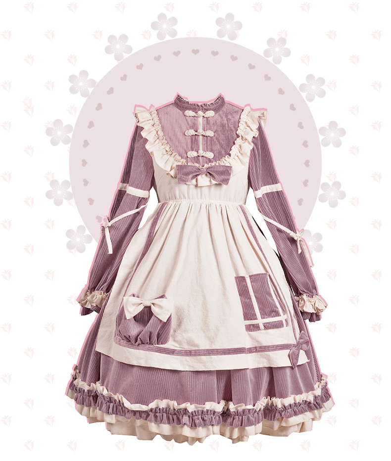 Pink Maid Style Sweet Lolita Dress
