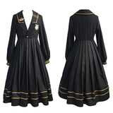 College Style Long Sleeve Lolita OP Dress