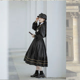 College Style Long Sleeve Lolita OP Dress