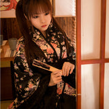 Floral Japanese Lolita Kimono Yukata Dress