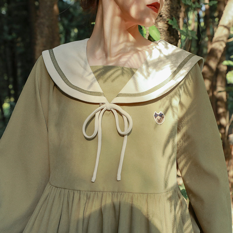 GREEN PEACOCK Sailor Dress