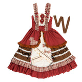 Retro pastoral style lolita dress set