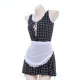 Lace Up Front Maid Lingerie