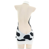 Backless Cow Knitted Lingerie
