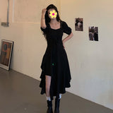 Black Irregular Dress