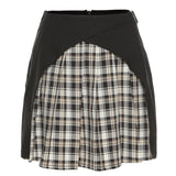 Patchwork Grid Skirt