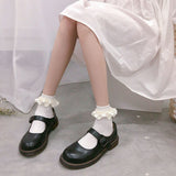 Ruffle Trim Cute Lolita Socks