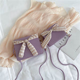 Lattice bow design shoulder bags
