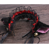Black Lace Cat Ears Lolita Head Hoop