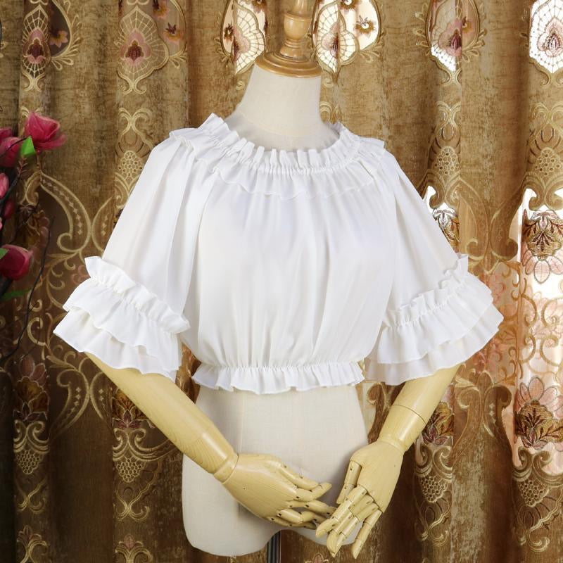 Lovely bow lace collar Lolita Blouse
