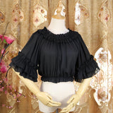 Lovely bow lace collar Lolita Blouse