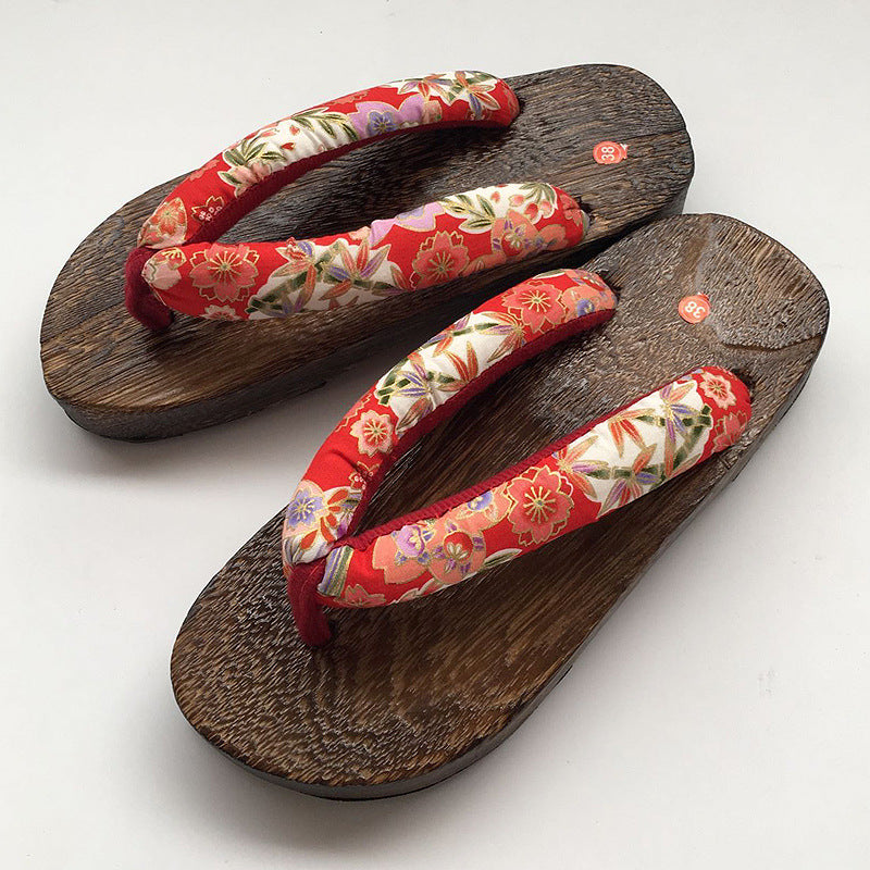 Japanese Style Women Paulownia Wooden Slippers