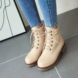 Modern Lace-Up Ankle Boots
