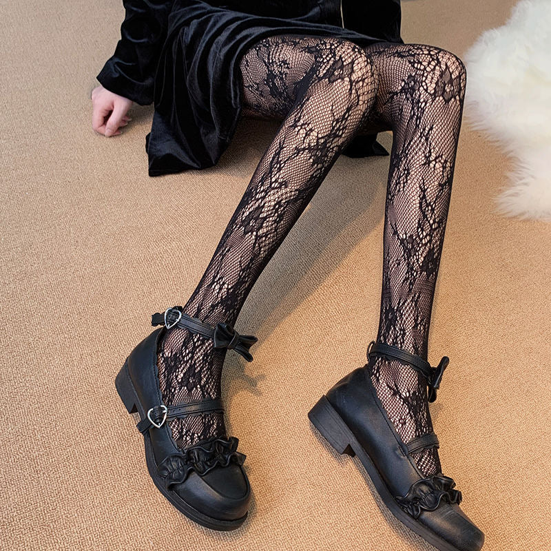 Lace Mesh Tights Hollow Out Pantyhose