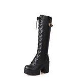 BETTY Lace up High Heels Boots