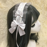 Cute Bowknots Lace Lolita Hair Hoop