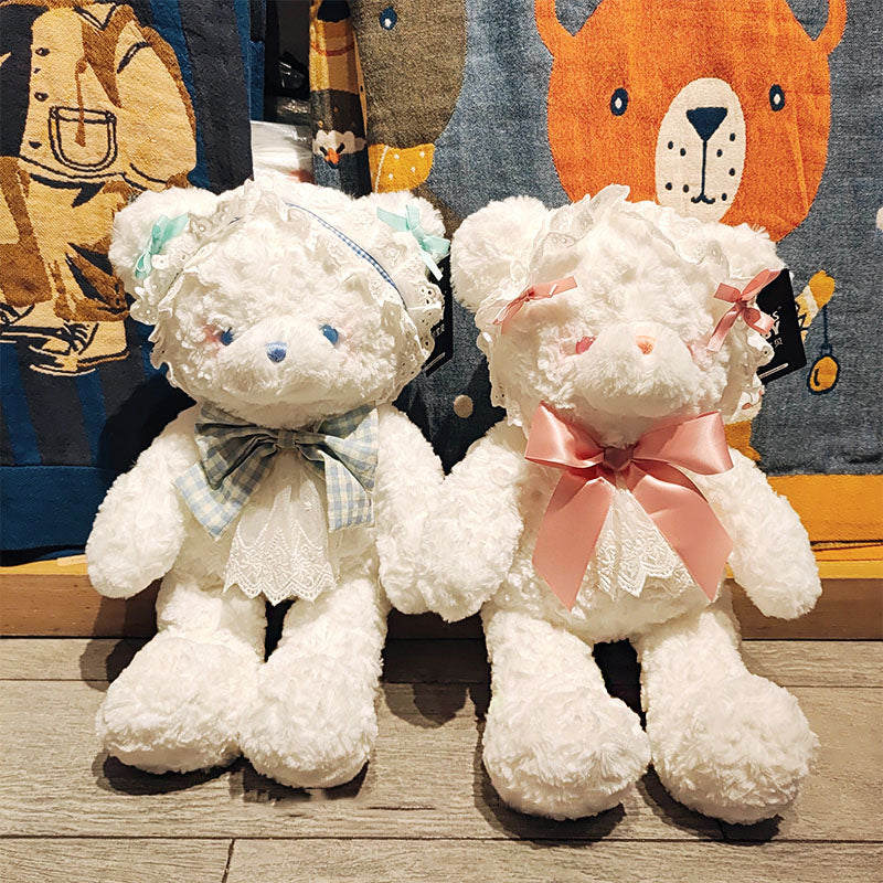 White Kawaii Bear Friends Dolls